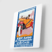 1927ブリュッセル博車の覧会 スクエア壁時計 (傾斜)