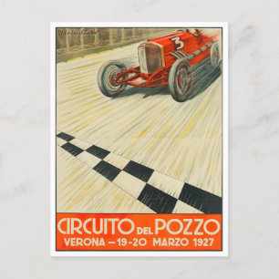 1927ベローナグランプリヴィンテージレース ポストカード
