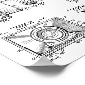 1927ヴィンテージカメラ特許アートスケッチプリント ポスター (角)