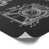 1927ヴィンテージカメラ特許アートスケッチプリント ポスター (角)