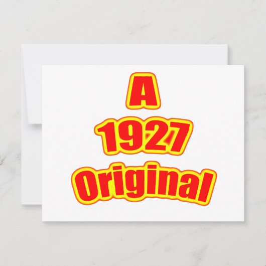 1927元の赤 カード (正面)