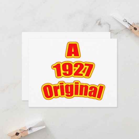 1927元の赤 カード (正面/裏面インサイチュ)