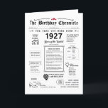 1927年あなたが生まれ誕生日カード サンキューカード<br><div class="desc">1927年の誕生日カードでタイムスリップ、歴史的な事実、重要なイベント、過去のスリリングなストーリーが満載。あなたの愛する人の特別な日のために調整さユニークれ、1927年のこの旅は彼らの誕生日を忘れられない約束をする。興味深い詳細と歴史のスナップショットが詰め込まれた私たちの誕生日カードは、探索を待っパーソナライズされたて下りメモリレーンを提供している。第18回改正や株式市場の崩壊などの重要なイベントを発見す学る。その時の赤ん坊の名前や発明に関する人気があるクール。それは1927年の生活に関する貴重な情報の宝庫に飛び込むようなものだ。平均収入、フラッパー・ドレスやクロッシュ・ハットなどのファッションの動向、スラング語、パンやガスなどの日常品の当時のコストなどを探る。1920年代のイノベーションと文化の変化の興奮を体験するおもしろいの手段である。誕生日カードの中：私たちは時間に旅を取る、そう甘い、戻る時間に旅行し、思い出を持っては、最後に思い出でいっぱいの保年、世界のイベントから過ぎた傾向まで。ハッピーバースデー</div>