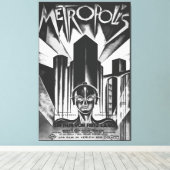 1927年のSF映画『メトロポール』のポスター キャンバスプリント (インサイチュ (ウッドフロア))