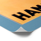 1927年ハンブルグからニューヨークへの船ポスター ポスター (角)