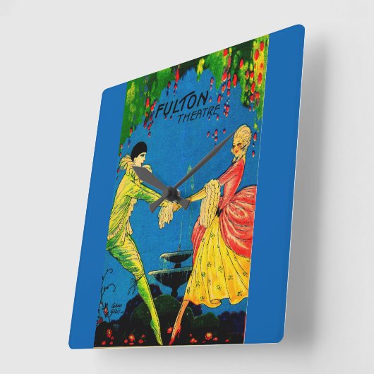 1927年フルトン劇場 スクエア壁時計 (傾斜)