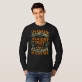 1927年メンズ95生まれ誕生日For Kings威厳がある 9 Tシャツ (正面フル)