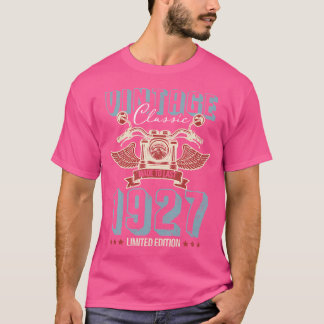 1927年生まれ 94歳の誕生日 オートバイ Tシャツ