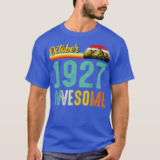 1927年10月誕生日ギフトシャツヴィンテージ10月1日 Tシャツ