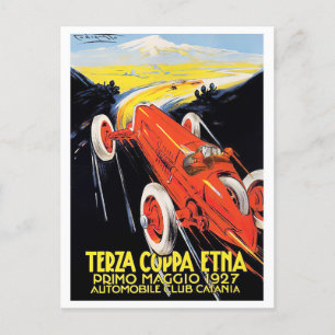 1927年Etnaカップグランプリヴィンテージレース ポストカード