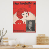 1927私は私は信じあなたを作って気にいる ポスター (キッチン)