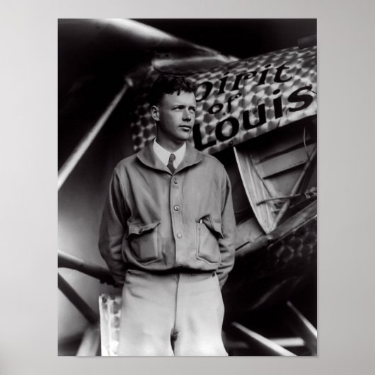 1927 CHARLES LINDBERGH ポスター (正面)