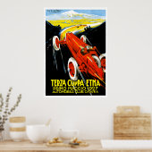 1927 Terza Coppa Etna Auto Road Rally Ad ポスター (キッチン)