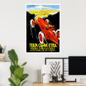 1927 Terza Coppa Etna Auto Road Rally Ad ポスター (ホームオフィス)