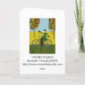 1927Bicycling カード (裏面)