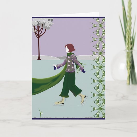 1927ICESKATING カード (正面)