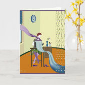 「1927TYPEWRITING」挨拶状 カード (黄色い花)