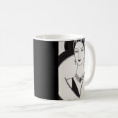 1928アートデコ女性 コーヒーマグカップ (正面右)