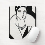 1928アートデコ女性 マウスパッド (マウス)