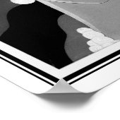 1928アールデコファッションイラストレーション ポスター (角)