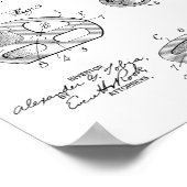 1928ゴルフクラブヘッドデザイン特許プリント ポスター (角)