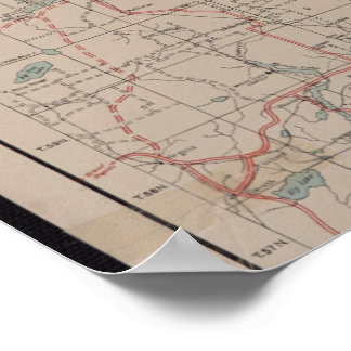 1928スーペリアナショナルフォレストマップ – BWCA ポスター