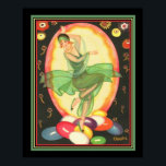 1928デコプリント- Chiostri "パーティー女の子" 16x20 ポスター<br><div class="desc">ソフィア・キオストリの「パーティーガール」アールデコプリントca. 1928</div>