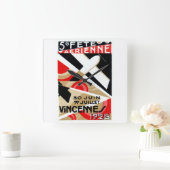 1928パリエアショー スクエア壁時計 (ホーム)