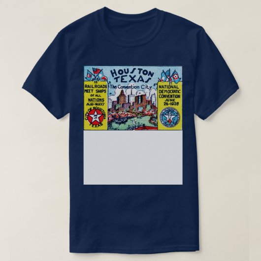 1928ヒューストンテキサス州 Tシャツ (デザイン正面)