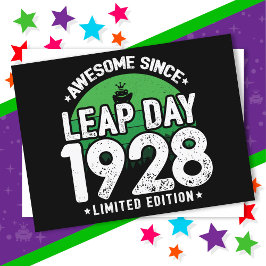 1928年から続くすごい閏日生まれのお誕生日おめでとう!(2月29日) ポストカード
