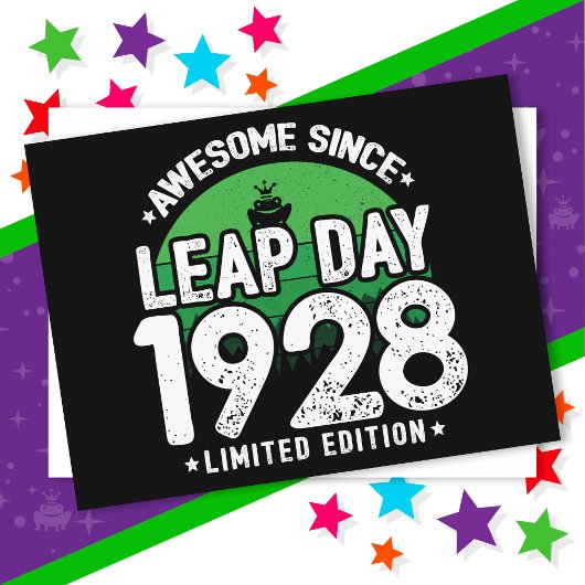 1928年から続くすごい閏日生まれのお誕生日おめでとう!(2月29日) ポストカード