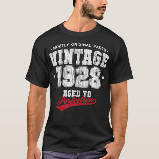 1928年に作られたヴィンテージ90誕生日ギフト Tシャツ