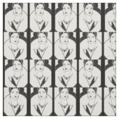 1928年のアール・デコの女性のプリント ファブリック (見本)