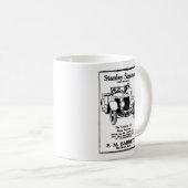 1928年のスタンリーの汽船の自動ヴィンテージのイラストレーション コーヒーマグカップ (正面右)