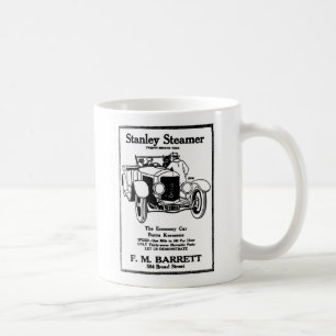 1928年のスタンリーの汽船の自動ヴィンテージのイラストレーション コーヒーマグカップ