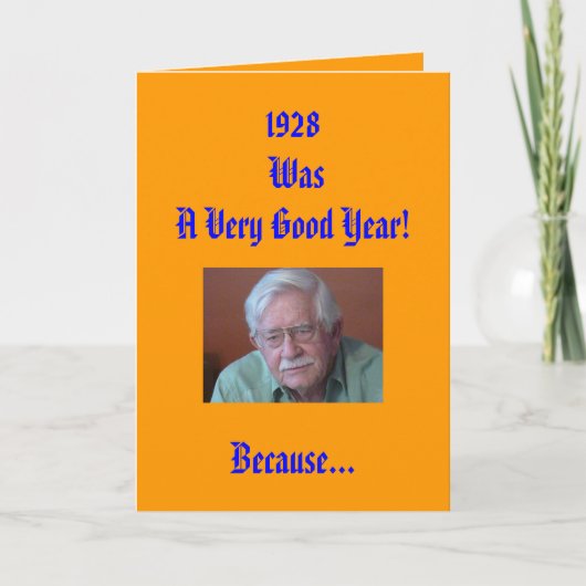 1928年はとても良い年でした! カード (正面)