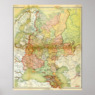 1928年ソ連ソ連ソ連の地図 ポスター