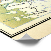 1928年ソ連ソ連ソ連の地図 ポスター (角)