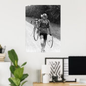 1928年ツール・ド・フランス イタリア人ジュスト・セルッティ 転倒 ポスター (ホームオフィス)