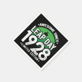 1928素晴らし年閏年日以後2月29誕生日 スタンダードカクテルナプキン (角)