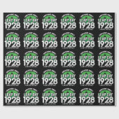 1928素晴らし年閏年日以後2月29誕生日 ラッピングペーパー (フラット)