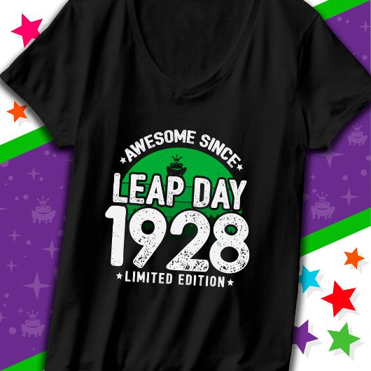 1928素晴らし年閏年日以後2月29誕生日 Tシャツ