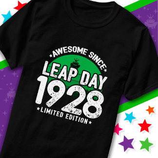 1928素晴らし年閏年日以後2月29誕生日 Tシャツ