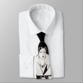 1928 art deco woman print ネクタイ (タイ)