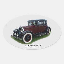 1928 Buick Masterステッカー 楕円形シール