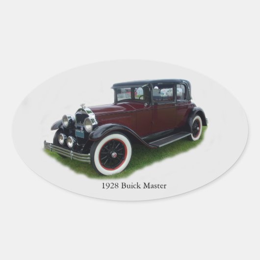 1928 Buick Masterステッカー 楕円形シール (正面)