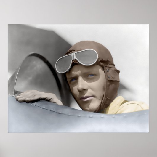 1928 CHARLES LINDBERGH ポスター (正面)