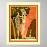 1928 McCall Decoマガジンカバー16x20 ポスター<br><div class="desc">McCall Quarterly Parisファッション16x20のためのニース1928アールデコカバー</div>