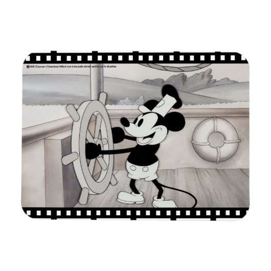 1928 Steamboat Willie Flexible Magnet マグネット (横)