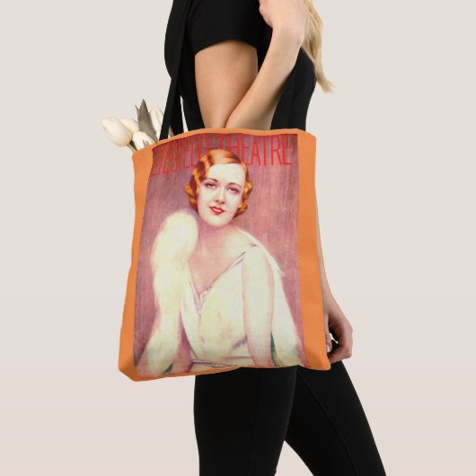 1928 Ziegfeld Theater program cover Marilyn Miller トートバッグ (クローズアップ)